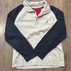 Nautica Beige and Navy Pullover